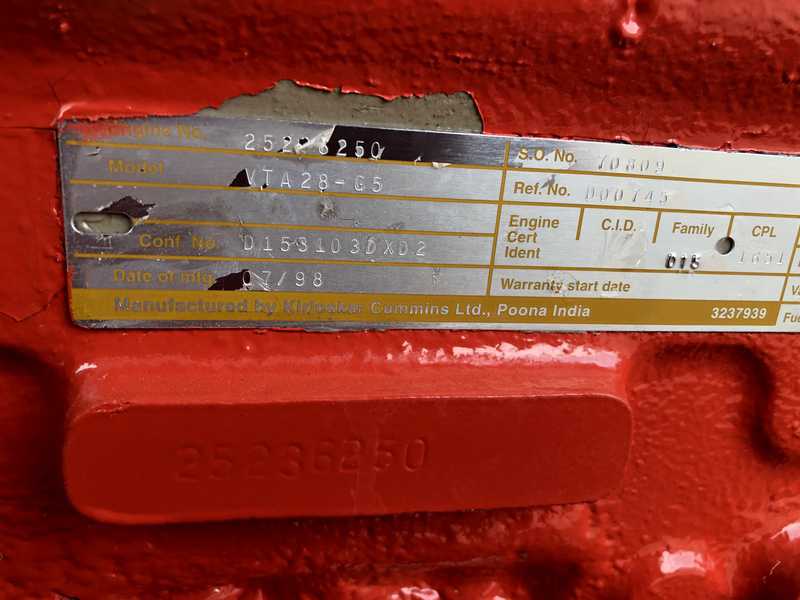 Used Cummins 600 kW Diesel Generator, 38 Hrs