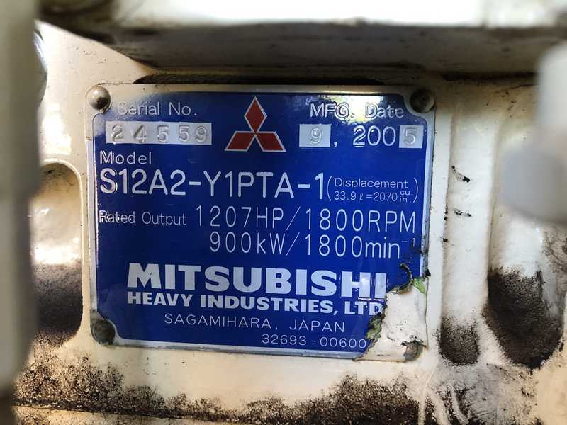 Used Kohler 800REOZM Diesel Generator, 234 Hrs