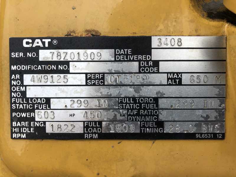 Used Caterpillar 3408 Diesel Generator, 460 Hrs