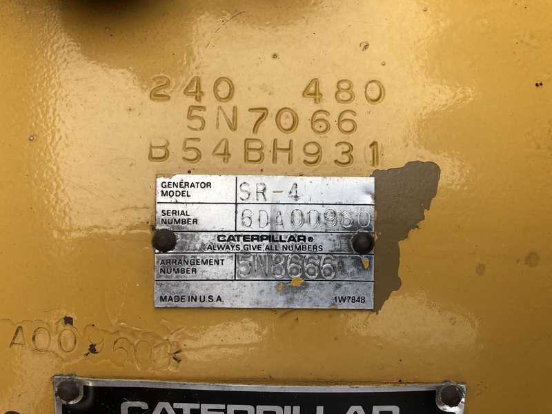 Used Caterpillar 3408 Diesel Generator, 460 Hrs