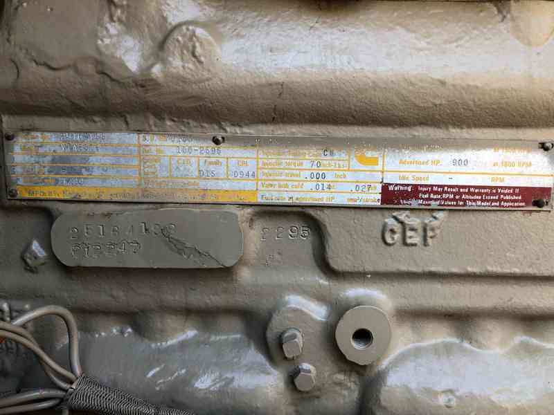 Used Cummins 600 kW VTA28-G2 Diesel Generator, 279 Hrs