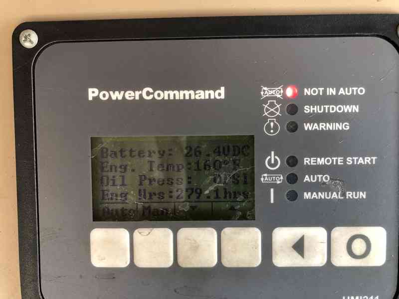 Used Cummins 600 kW VTA28-G2 Diesel Generator, 279 Hrs