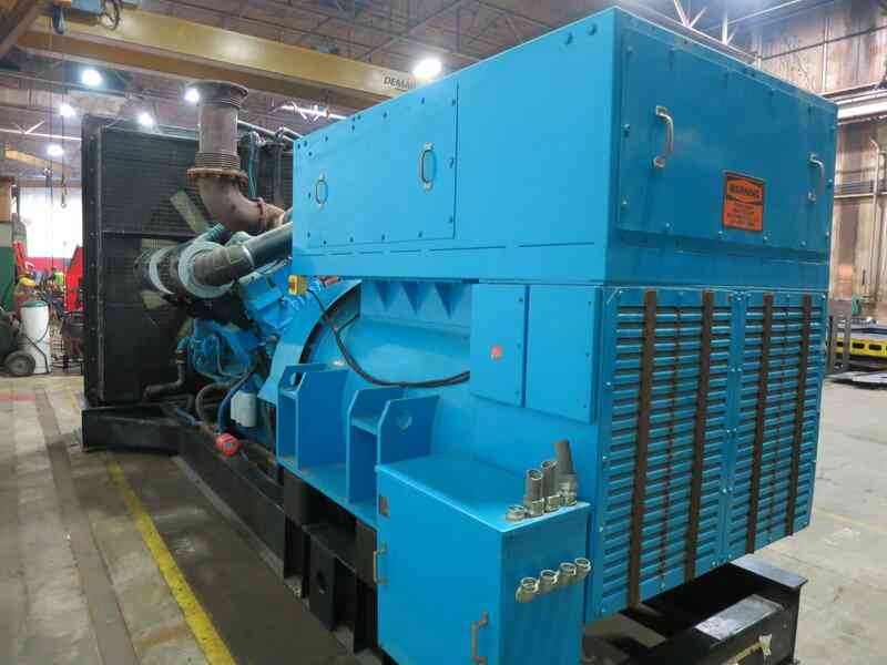 Used Cummins QSK60-G6 Diesel Generator 13800V 935 Hrs