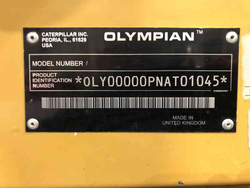 Used Caterpillar D125P1 Diesel Generator 43 Hrs