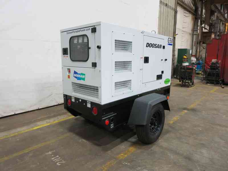 New Doosan G50 Rental Grade Diesel Generator, 2 Hrs, EPA Tier 4 w/Warranty