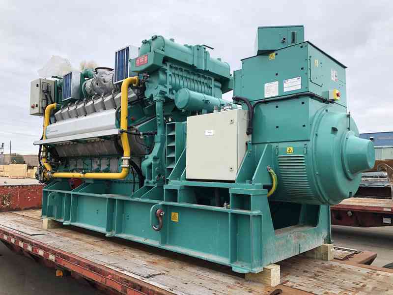 Used Cummins / Wartsila CW-COP-16V180-6 Natural Gas Generator, 567 Hrs