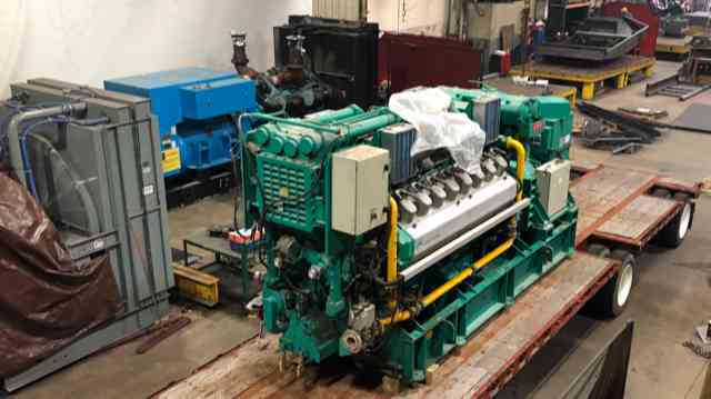 Used Cummins / Wartsila CW-COP-16V180-6 Natural Gas Generator, 567 Hrs
