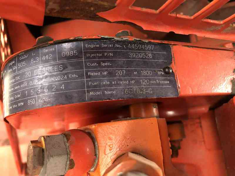 Used DMT-125CA Diesel Generator, 456 Hrs