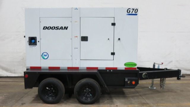 New Doosan G70 Rental Grade Diesel Generator, 0 Hrs, EPA Tier 4
