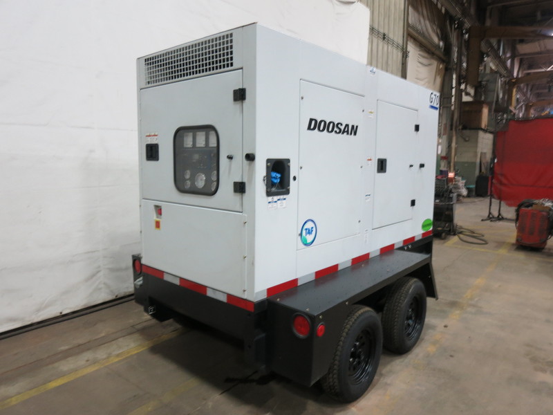 New Doosan G70 Rental Grade Diesel Generator, 0 Hrs, EPA Tier 4