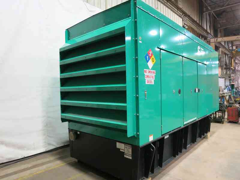 Used Cummins DFEK QSX15-G9 NR2 Diesel Generator, 59 Hrs, EPA Tier 2 w/Warranty