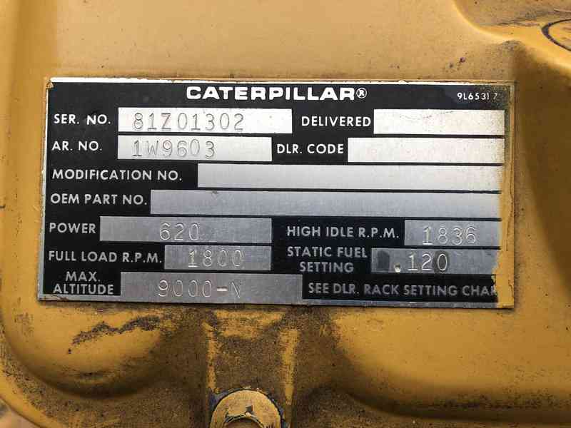 Used Caterpillar 3412 Diesel Generator, 714 Hrs