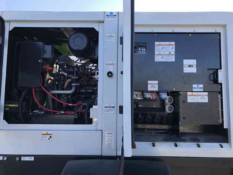 Used Doosan G50 Rental Grade Diesel Generator, 77 Hrs, EPA Tier 4 w/Warranty