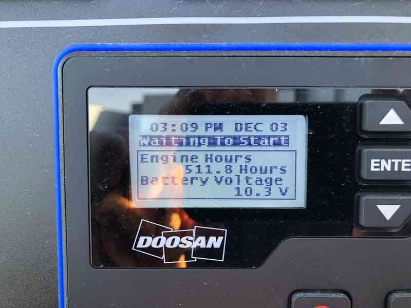 Used Doosan G70 Rental Grade Diesel Generator, 512 Hrs, EPA Tier 4