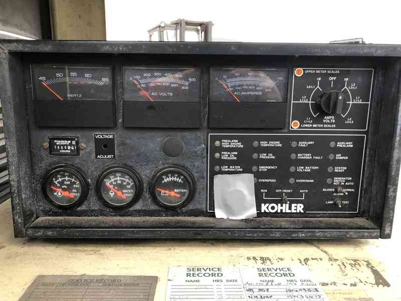 Used Kohler 60RZ272 Natural Gas/LP Generator, 1555 Hrs