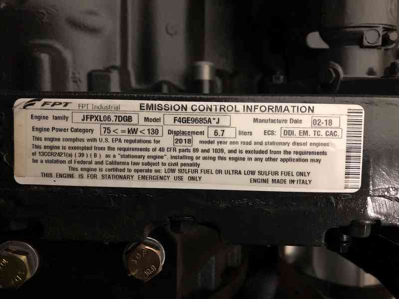 Used Generac SD130 Diesel Generator, 31 Hrs, EPA Tier 3