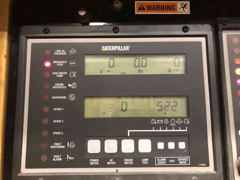 Used Caterpillar 3412 Diesel Generator 522 Hrs