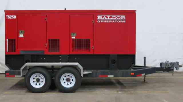 Used Baldor TS250T Rental Grade Diesel Generator, 127 Hrs, EPA Tier 3