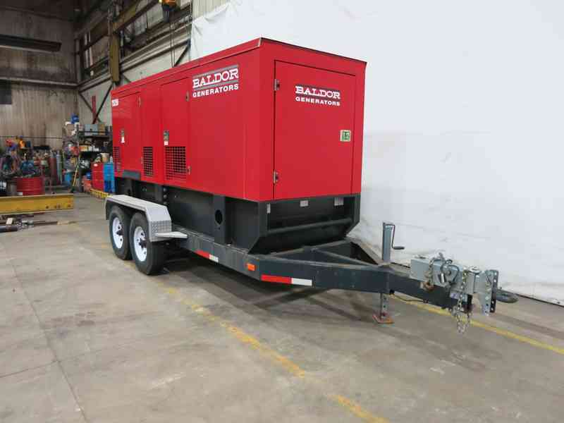 Used Baldor TS250T Rental Grade Diesel Generator, 127 Hrs, EPA Tier 3