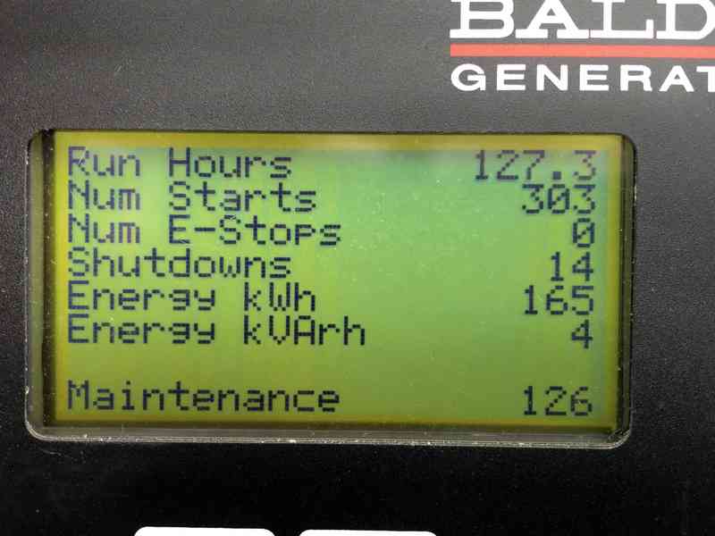 Used Baldor TS250T Rental Grade Diesel Generator, 127 Hrs, EPA Tier 3