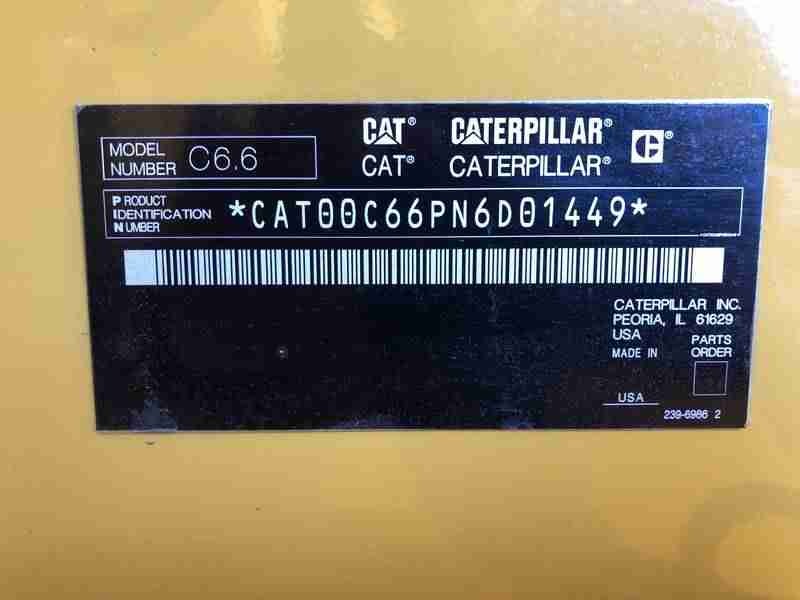Used Caterpillar D125-6 Diesel Generator 129 Hrs EPA Tier 3