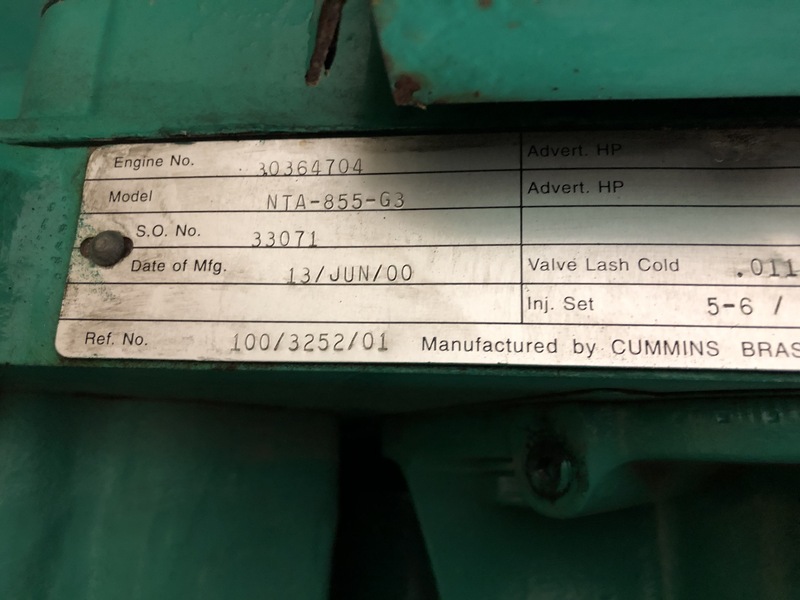 Used Cummins DFCC Diesel Generator, 207 Hrs