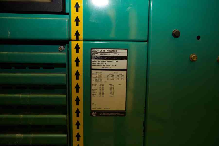 Used Cummins DFHC Diesel Generator, 821 Hrs