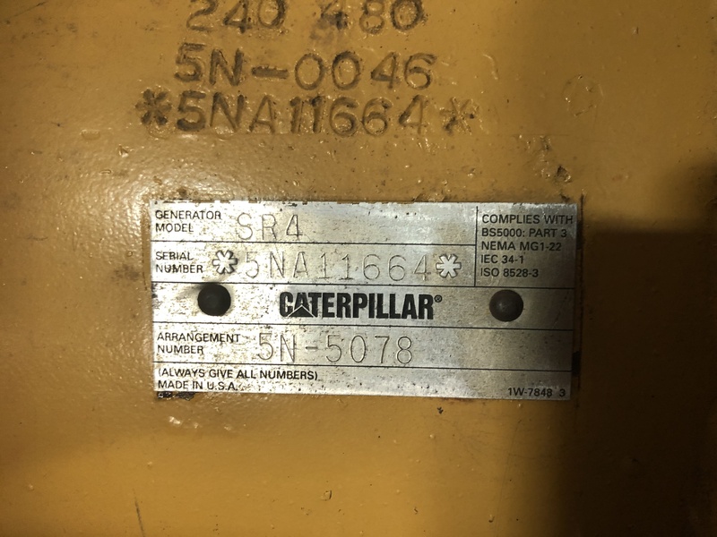 Used Caterpillar 3412 Diesel Generator, 554 Hrs