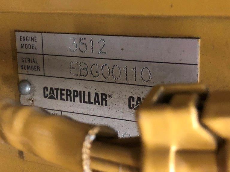 Used Caterpillar 3512C Diesel Generator, 470 Hrs, EPA Tier 2