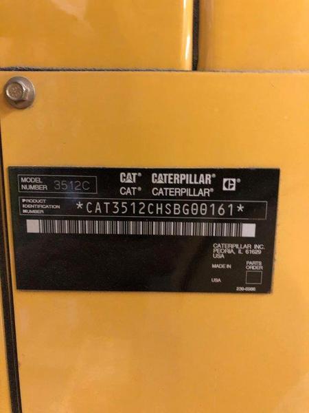 Used Caterpillar 3512C Diesel Generator, 470 Hrs, EPA Tier 2