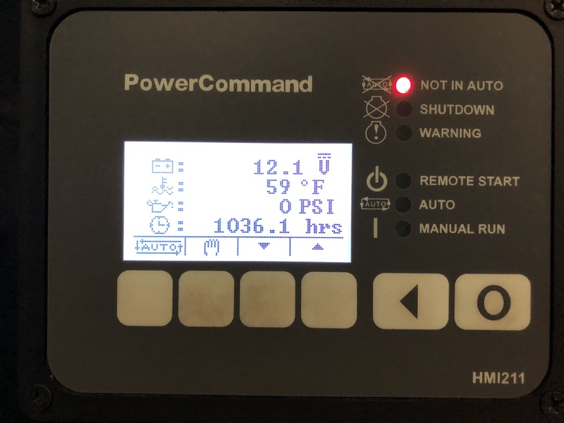 Used Cummins C60 N6 Natural Gas / Propane Generator, 1036 Hrs, EPA Certified