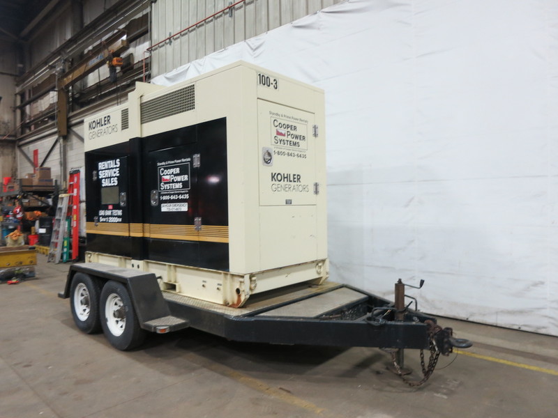 Used Kohler 100REOZJ71 Rental Grade Diesel Generator, 3281 Hrs