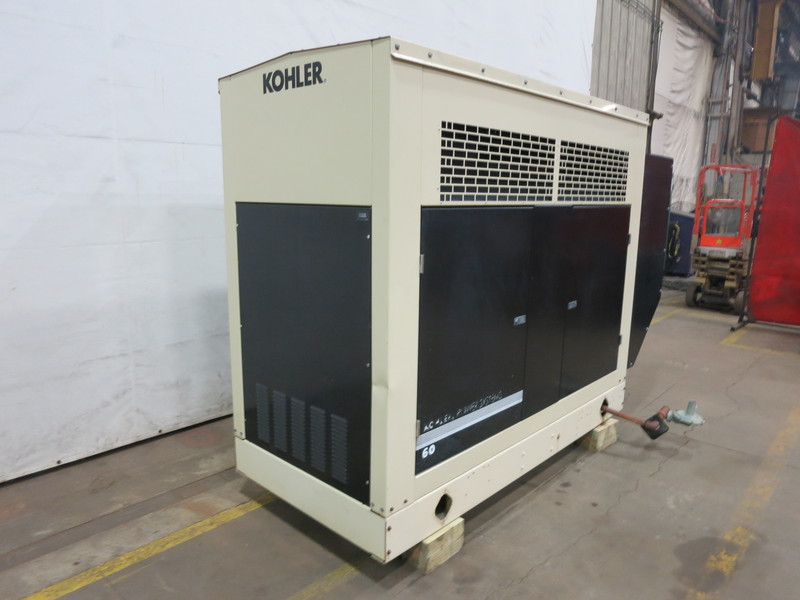 Used Kohler 60RZG Natural Gas / Propane Generator, Single Phase, 411 Hrs