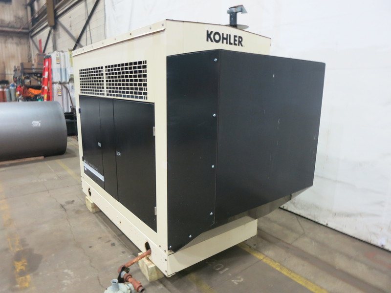 Used Kohler 60RZG Natural Gas / Propane Generator, Single Phase, 411 Hrs