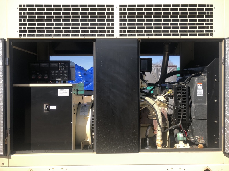 Used Kohler 60RZG Natural Gas / Propane Generator, Single Phase, 411 Hrs