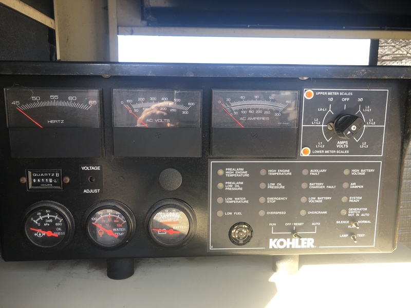 Used Kohler 60RZG Natural Gas / Propane Generator, Single Phase, 411 Hrs