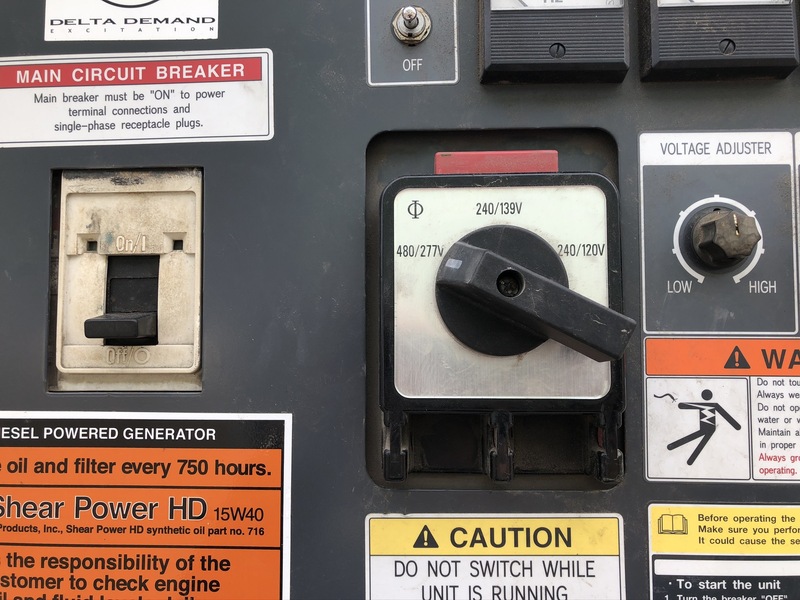 Used MMD PowerPro SGD125S Rental Grade Diesel Generator 10721 Hrs, EPA Tier 2