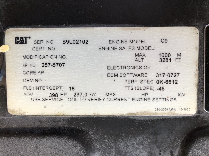 Used Caterpillar C9 Diesel Generator 282 Hrs EPA Tier 3