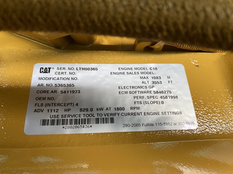 New Caterpillar C18 Diesel Generator 0 Hrs EPA Tier 2  
