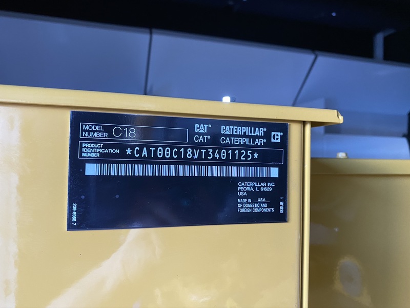 New Caterpillar C18 Diesel Generator 0 Hrs EPA Tier 2  