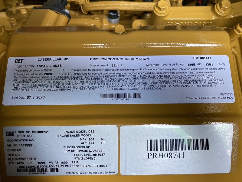 New Caterpillar C32 Diesel Generator 0 Hrs EPA Tier 2  