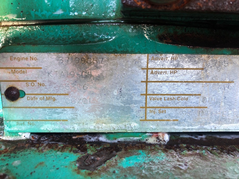 Used Cummins DFED KTA19-G4 Portable Diesel Generator 853 Hrs