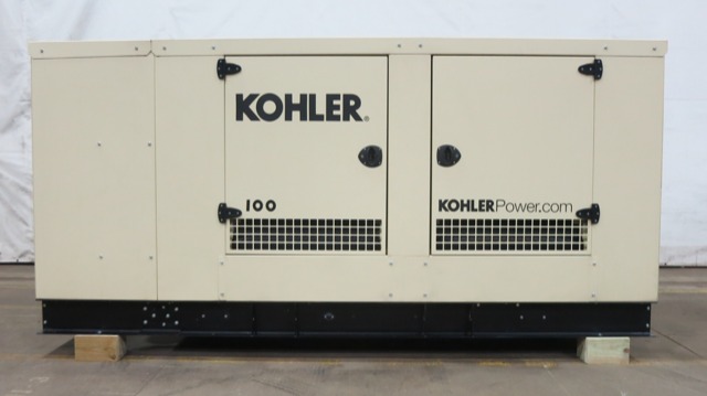 Used Kohler 100REZGD Natural Gas / Propane Generator, 69 Hrs, EPA Certified