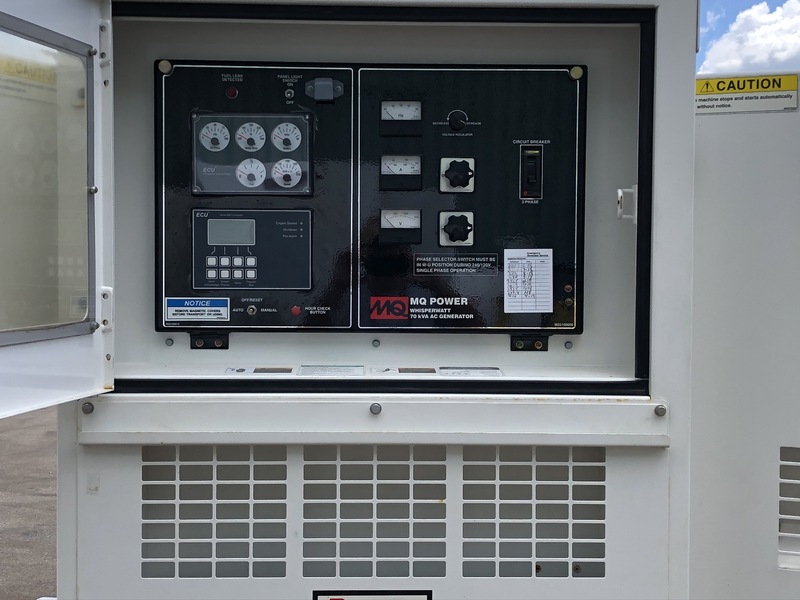 Used Multiquip DCA-70SSJU4i John Deere 4045HFG92 Rental Grade Diesel Generator, 795 hrs, EPA Tier 4i