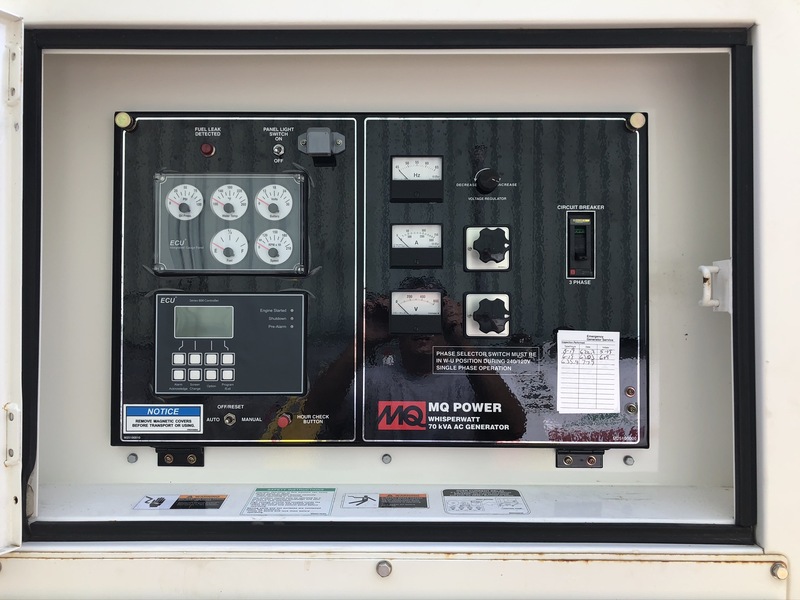 Used Multiquip DCA-70SSJU4I John Deere 4045HFG92 Rental Grade Diesel Generator, 708 hrs, EPA Tier 4i