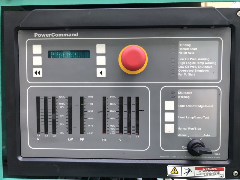 Used Cummins DFCE NTA855-G5 Diesel Generator, 423 Hrs