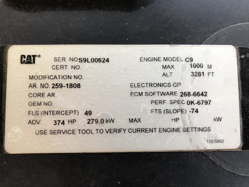 Used Caterpillar XQ230 Rental Grade Diesel Generator 7415 Hr EPA Tier 3