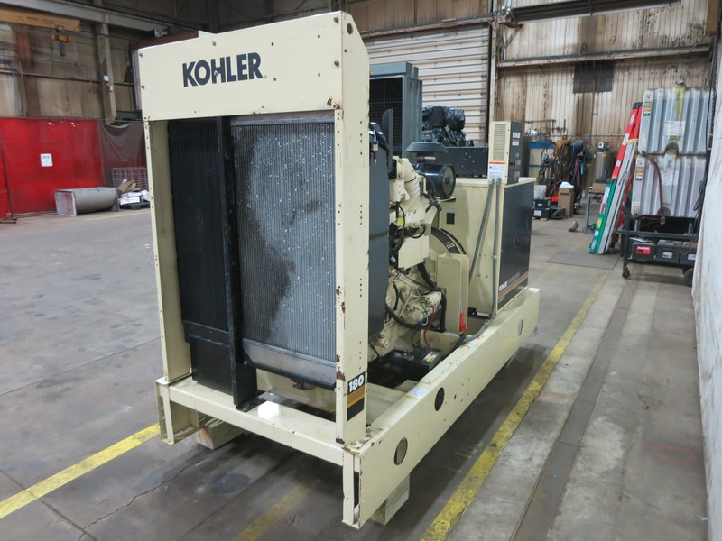 Used Kohler 180RZD Natural Gas Generator, 1052 Hrs