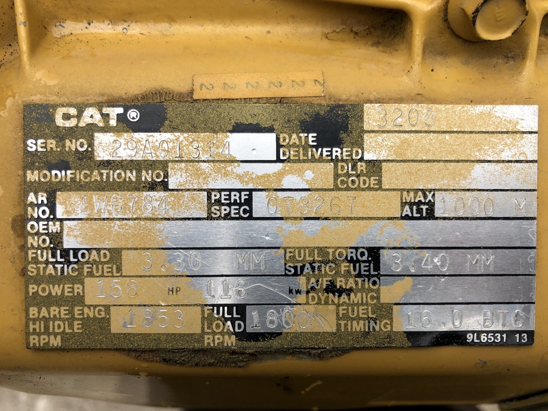 Used Caterpillar 3208 Diesel Generator, 282 Hrs