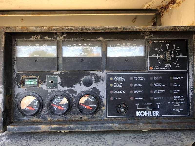 Used Kohler 135ROZJ John Deere 6081TF001 Diesel Generator, 667 Hrs